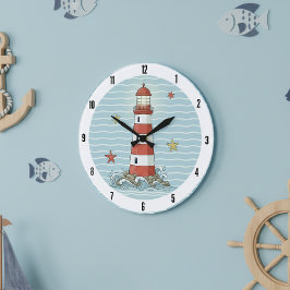 Nautical Lighthouse & Starfish ID1249 Grote Klok