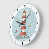 Nautical Lighthouse & Starfish ID1249 Grote Klok (Hoek)
