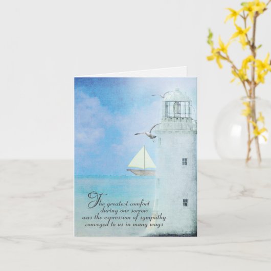 Nautical Lighthouse sympathie Kaart (Gele Bloem)