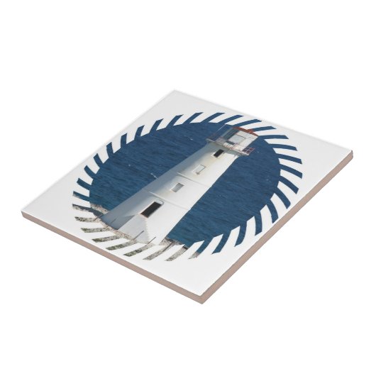 Nautical Lighthouse Tile Tegeltje (Zijkant)