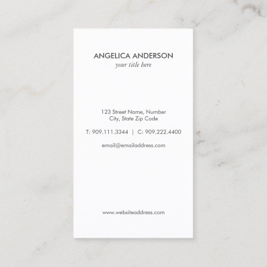 Nautical Lighthouse Visitekaartje (Achterkant)