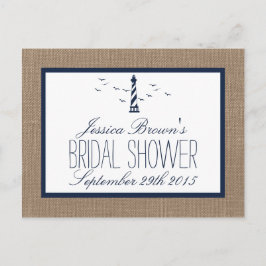 Nautical Lighthouse Vrijgezellenfeest Recipe Kaart