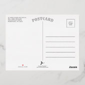 Nautical Lighthouse Wedding Dank je echte Folie Uitnodiging Briefkaart (Achterkant)