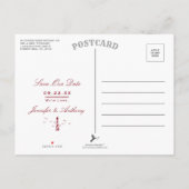 Nautical Lighthouse Wedding Photo Save the Date Aankondigingskaart (Achterkant)