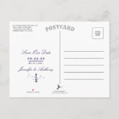 Nautical Lighthouse Wedding Photo Save the Date Aankondigingskaart (Achterkant)