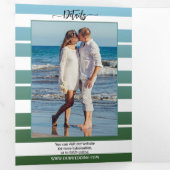 Nautical Lighthouse Wedding Tri-voudig Uitnodiging (Binnenzijde eerst)