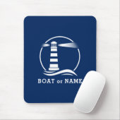 Nautical Lighthouse Your Boat of Name Navy Muismat (Met muis)