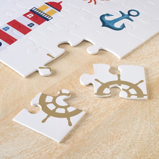 Nautical Lighthouses Ocean Thmed Legpuzzel (Zijkant)