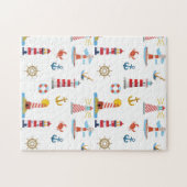 Nautical Lighthouses Ocean Thmed Legpuzzel (Horizontaal)