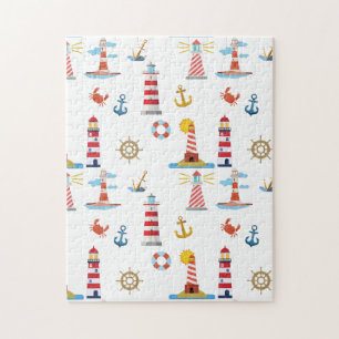 Nautical Lighthouses Ocean Thmed Legpuzzel