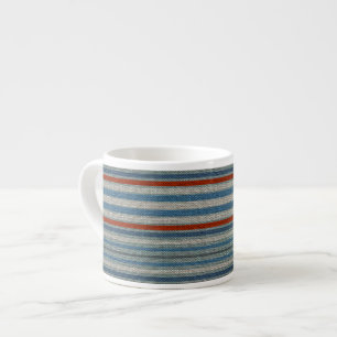 Nautical Linen Stripe Espresso Kop