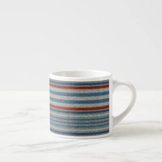Nautical Linen Stripe Espresso Kop (Rechts)