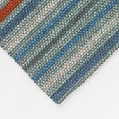 Nautical Linen Stripe Fleece Deken (Hoek)