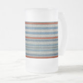 Nautical Linen Stripe Matglas Bierpul (Voorkant rechts)