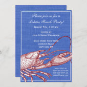  Nautical Lobster Bake Beach Party Kaart (Voorkant / Achterkant)