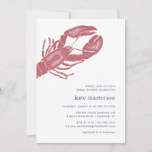 Nautical Lobster Bridal Shower Kaart (Voorkant)