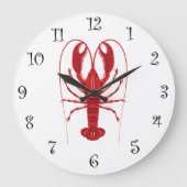 Nautical Lobster Grote Klok (Voorkant)