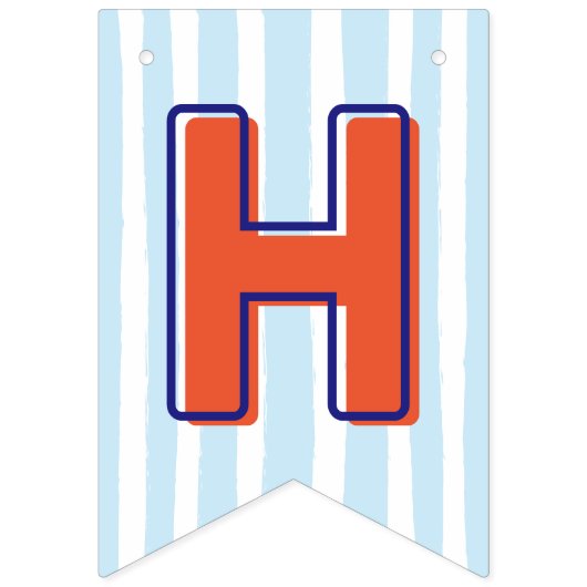 Nautical Lobster Happy Birthday Vlaggetjes (Tweede vlag)