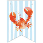 Nautical Lobster Happy Birthday Vlaggetjes (Eerste vlag)
