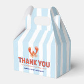 Nautical Lobster Kids Birthday Bedankdoosjes (Voorkant Zijde)