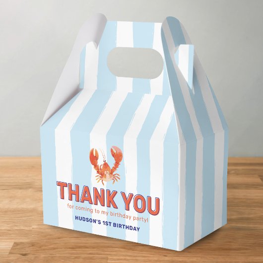 Nautical Lobster Kids Birthday Bedankdoosjes
