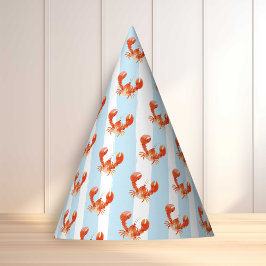 Nautical Lobster Kids Birthday Feesthoedjes