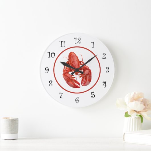 Nautical Lobster Theme Wall Decor  Grote Klok (Huis)