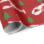 Nautical Lobsters and Buoys-kerstpatroon Cadeaupapier (Rol Hoek)