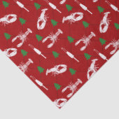 Nautical Lobsters and Buoys-kerstpatroon Tissuepapier (Detail)