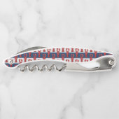 Nautical Lobsters on Navy Blue and Grey Stripes Kurkentrekker (Achterkant)