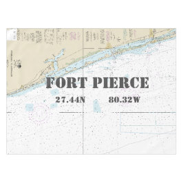 Nautical Longitude Latitude Fort Pierce FL Tafelkleed