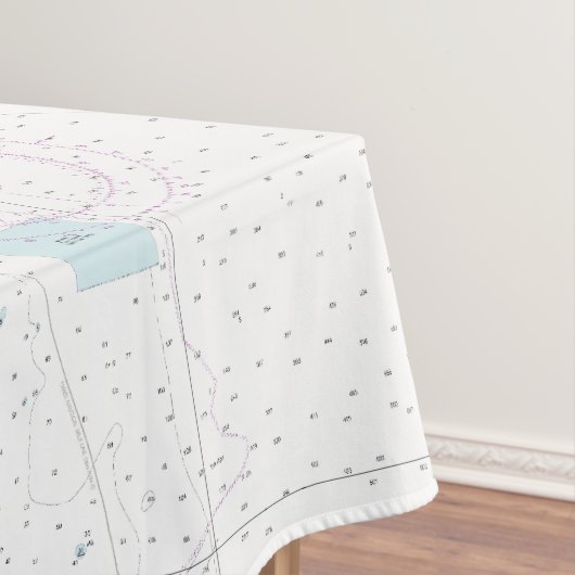 Nautical Longitude Latitude Fort Pierce FL Tafelkleed (Voorbeeld)