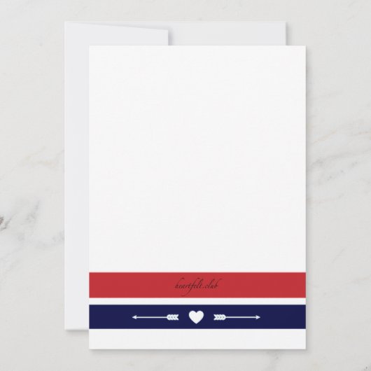 Nautical Love 2 uitnodiging (Achterkant)