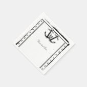 Nautical Love Anker Bruiloft Bruidsmeisjes Borrel Servetten (Hoek)