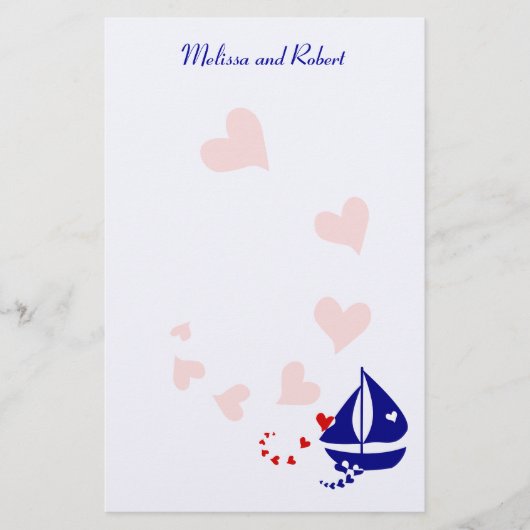 Nautical Love Briefpapier (Voorkant)