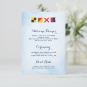 Nautical LOVE Flags Programma Cloud Blue (Staand voorkant)