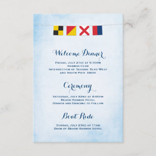Nautical LOVE Flags Programma Cloud Blue