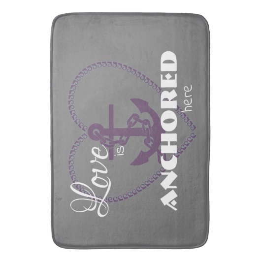 Nautical Love is hier verankerd Badmat (Voorkant Verticaal)