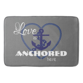 Nautical Love is hier verankerd Badmat