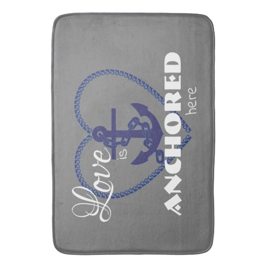 Nautical Love is hier verankerd Badmat (Voorkant Verticaal)