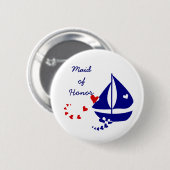 Nautical Love Ronde Button 5,7 Cm (Voorkant /achterkant)