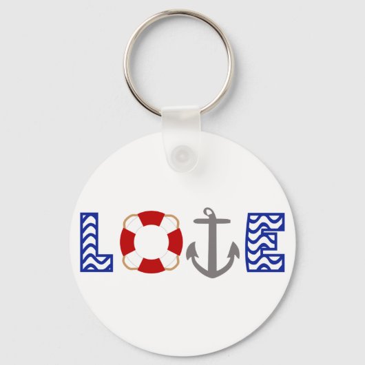 Nautical Love Sleutelhanger (Voorkant)