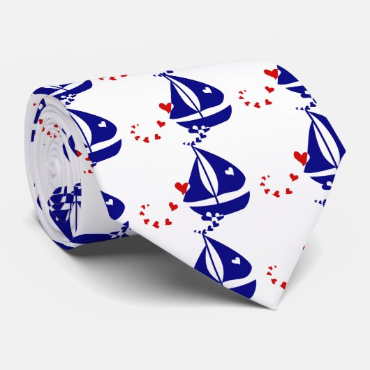 Nautical Love Stropdas (Opgerold)