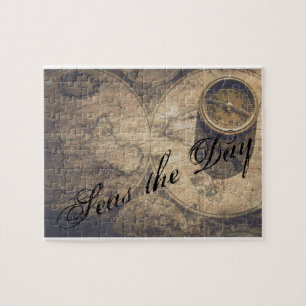  Nautical Map en Compass Legpuzzel