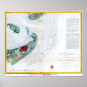  Nautical Map Galveston Texas Poster (Voorkant)