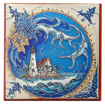 Nautical Marine Life Traditional keramic art nr. 1