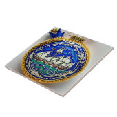 Nautical Marine Life Traditioneel keramisch artike Tegeltje (Zijkant)