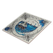 Nautical Marine Life Traditioneel keramisch artike Tegeltje (Zijkant)