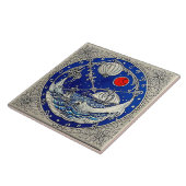 Nautical Marine Life Traditioneel keramisch artike Tegeltje (Zijkant)