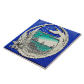 Nautical Marine Life Traditionele keramische kunst Tegeltje (Zijkant)